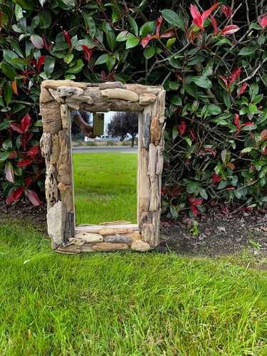 Beach driftwood mirror - beach,